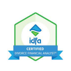 Certified Divorce Financial Analyst (CDFA) badge from IDFA