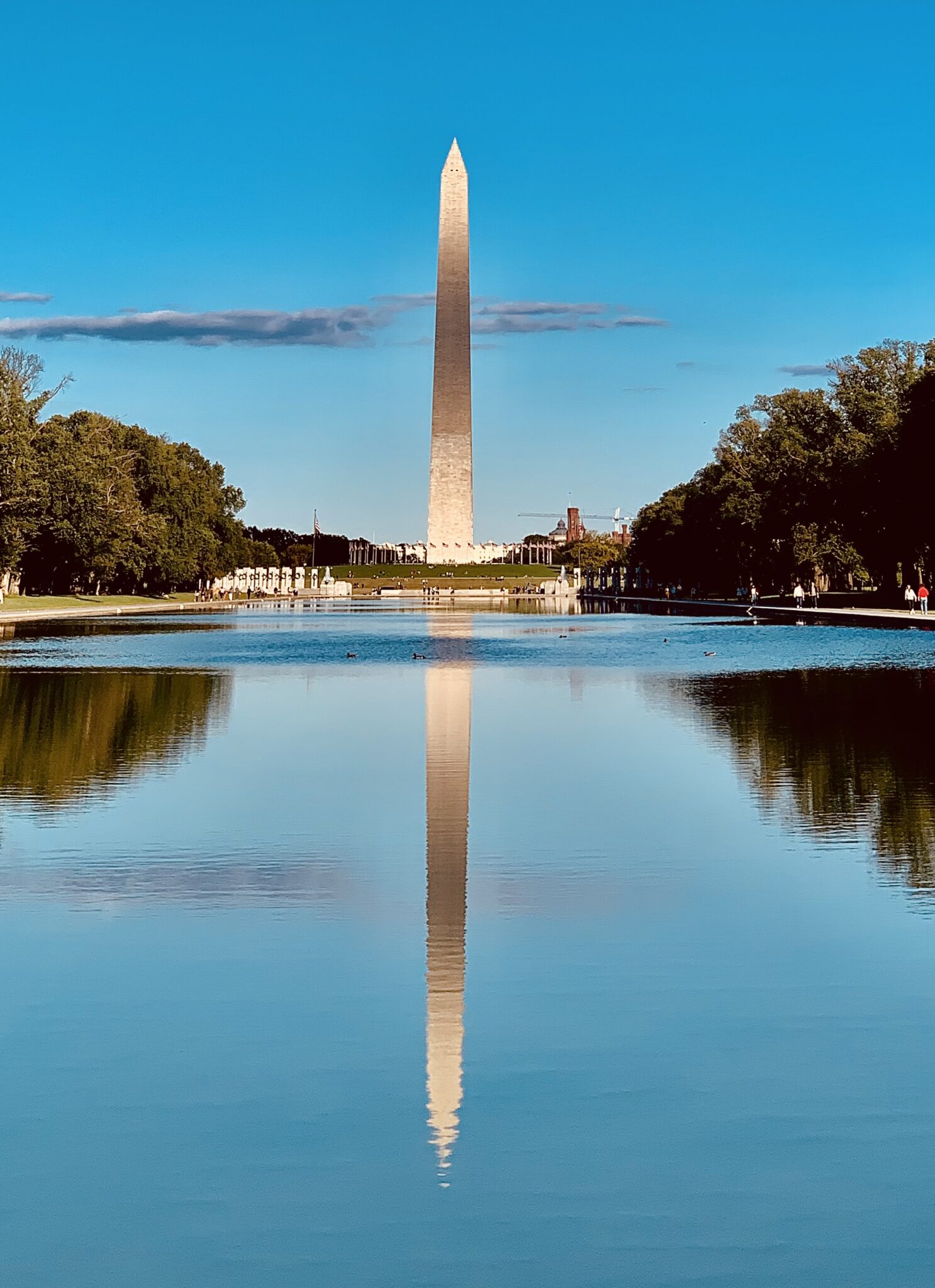 Washington Monument reflected in the Reflecting Pool, Washington, D.C.